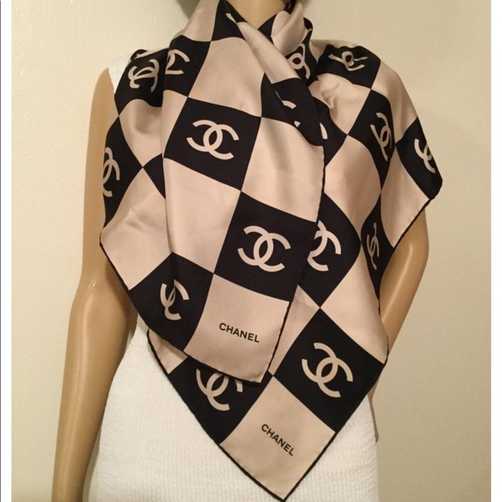 ISO NOT FOR SALE Chanel Monogram Silk Scarf - Picture 2 of 2